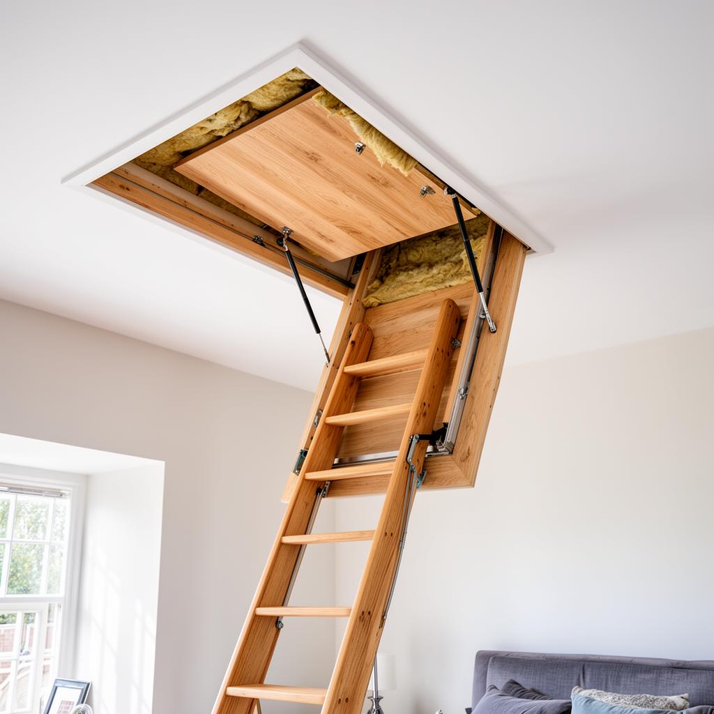 Timber Folding Loft Hatch